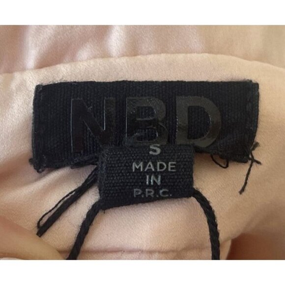 NBD Revolve Romper Size S Fairy Coquette Feminine Pink Rave Festival Ruffle Tie - Picture 8 of 9